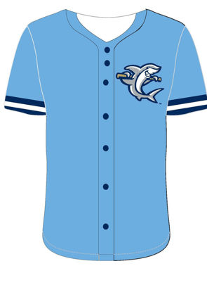 Picture of Game Worn - Light Blue Jersey #6 - Size Medium